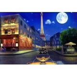 Алмазная мозаика "Вечерний Париж"  (40х30см)